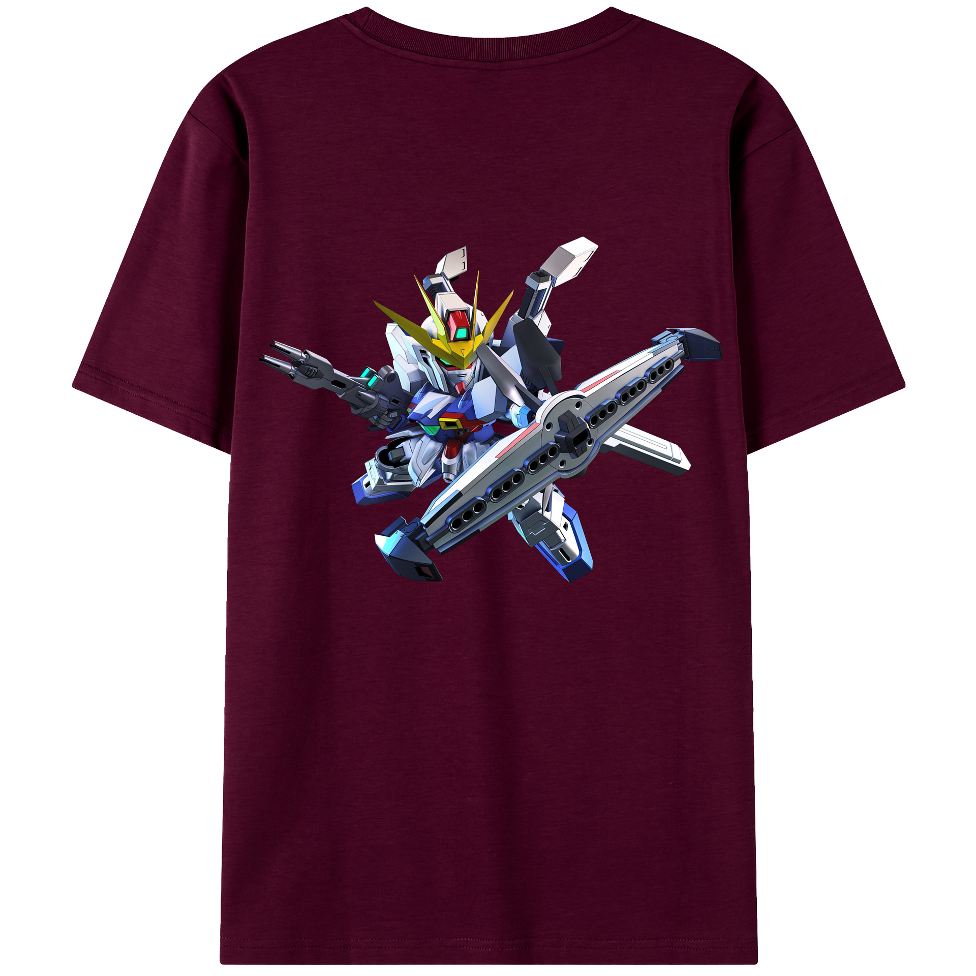 （画像用） 機動戦士ガンダム Mobile Suit Gundam レディース半袖Tシャツ(バックプリント)